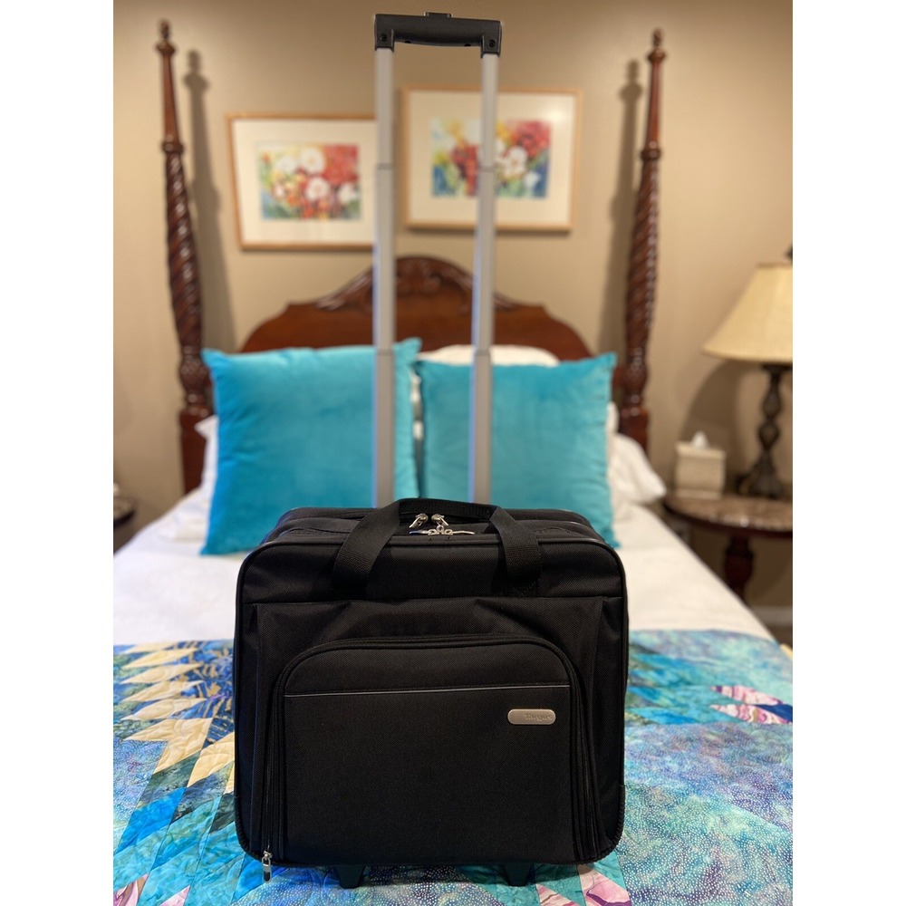 Targus AC0091 Rolling Laptop Bag Luggage Case Alum Handle Wheels Travel Work